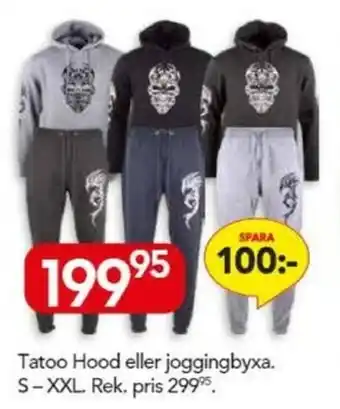Bo Ohlsson Tatoo Hood eller joggingbyxa S-XXL erbjuda