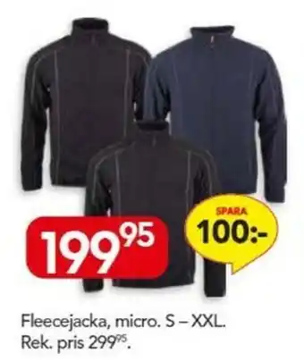 Bo Ohlsson Fleecejacka, micro S-XXL erbjuda