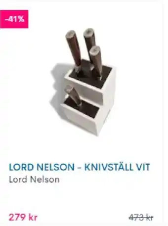 LORD NELSON - KNIVSTÄLL VIT, Lord Nelson