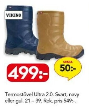 Bo Ohlsson Viking Termostövel Ultra 2.0 21-39 erbjuda