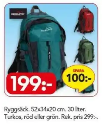 Bo Ohlsson Ryggsäck 52x34x20cm 30 liter erbjuda