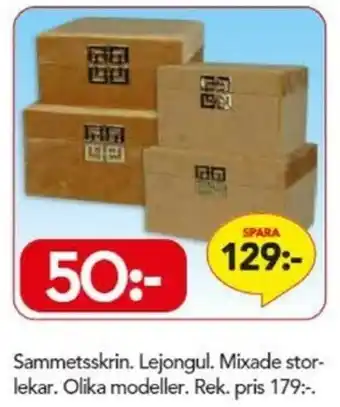 Bo Ohlsson Sammetsskrin Lejongul erbjuda