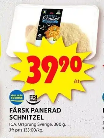 ICA Kvantum FÄRSK PANERAD SCHNITZEL erbjuda