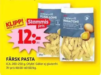 ICA Kvantum FÄRSK PASTA erbjuda