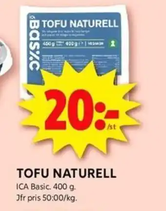 ICA Kvantum TOFU NATURELL erbjuda