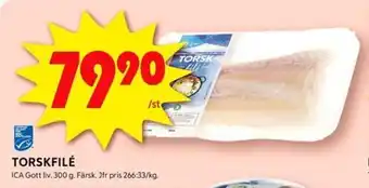 ICA Kvantum TORSKFILÉ erbjuda