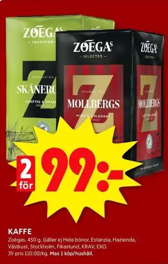 ICA Kvantum KAFFE erbjuda