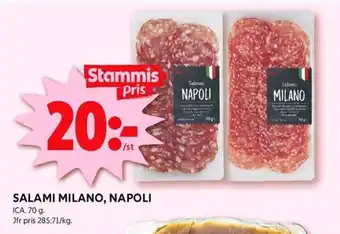 ICA Kvantum SALAMI MILANO, NAPOLI erbjuda
