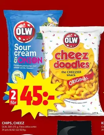 ICA Kvantum CHIPS, CHEEZ erbjuda