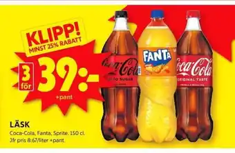 ICA Kvantum LÄSK erbjuda