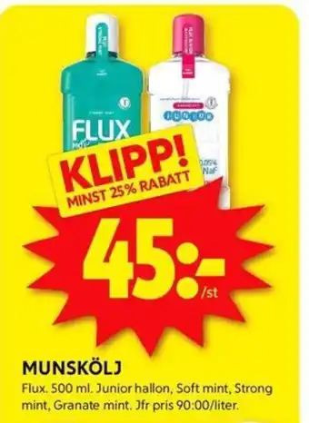 ICA Kvantum MUNSKÖLJ erbjuda