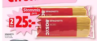 ICA Kvantum SPAGHETTI erbjuda