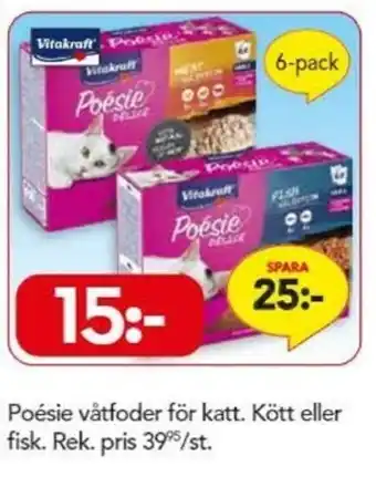 Bo Ohlsson Vitakraft Poésie våtfoder för katt 6-pack erbjuda