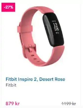 Fitbit Inspire 2, Desert Rose, Fitbit