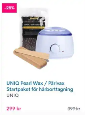 UNIQ Pearl Wax / Pärlvax Startpaket för hårborttagning, UNIQ
