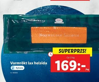 Lidl Varmrökt lax helsida erbjuda