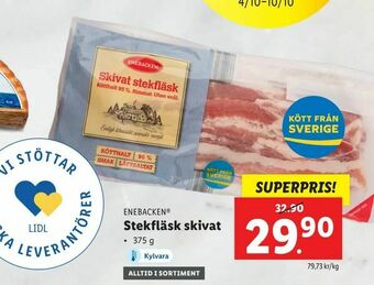 Lidl Stekfläsk skivat erbjuda