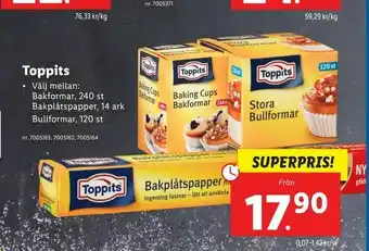 Lidl Toppits erbjuda