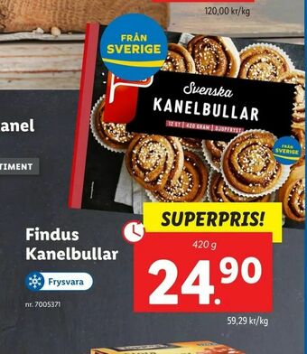 Lidl Findus Kanelbullar erbjuda