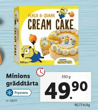 Lidl Minions gräddtårta erbjuda