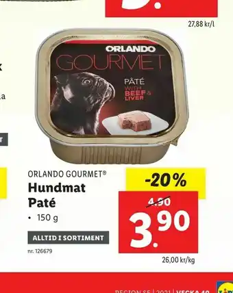 Lidl Hundmat Paté erbjuda