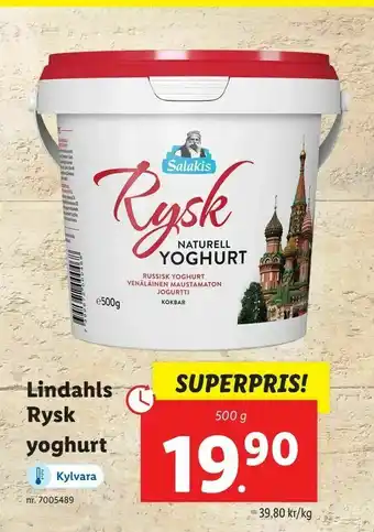Lidl Lindahls Rysk yoghurt erbjuda