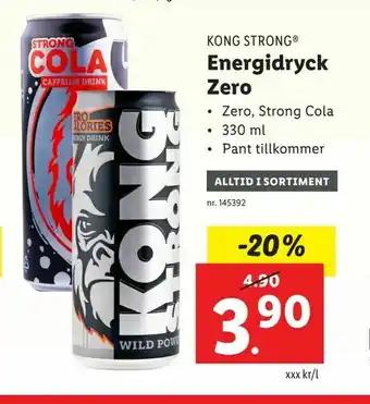 Lidl Energidryck Zero erbjuda