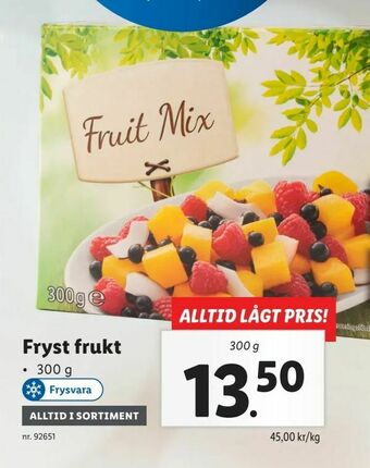 Fryst frukt