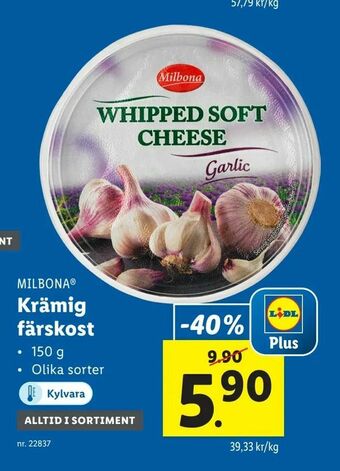 Lidl Krämig färskost erbjuda