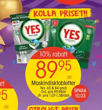 EKO Maskindisktabletter erbjuda