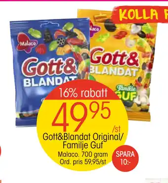 EKO Gott&Blandat Original/ Familje Guf erbjuda