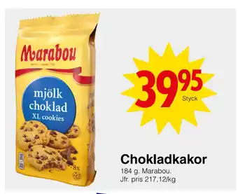 Matöppet Chokladkakor erbjuda