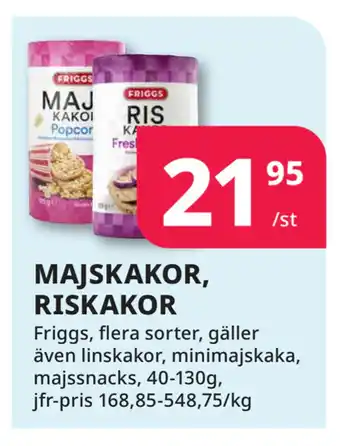 Tempo MAJSKAKOR, RISKAKOR erbjuda