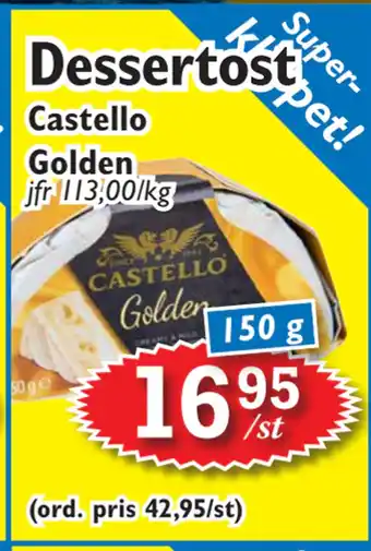 T-jarlen Dessertost erbjuda