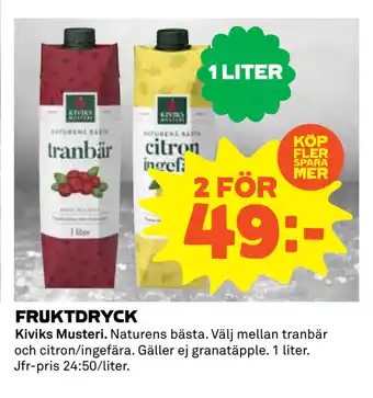 Coop FRUKTDRYCK erbjuda