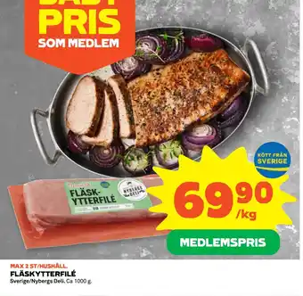 Coop Konsum FLÄSKYTTERFILÉ erbjuda