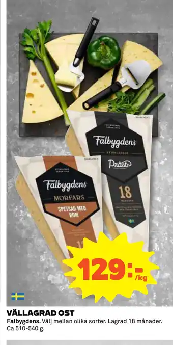 Coop VÄLLAGRAD OST erbjuda