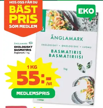 Coop EKOLOGISKT BASMATIRIS erbjuda