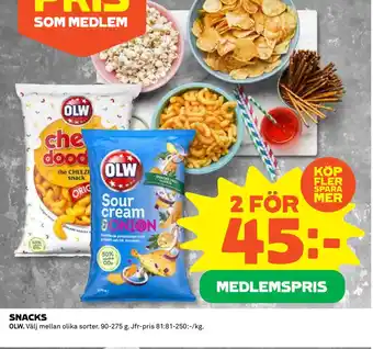 Coop Konsum SNACKS erbjuda