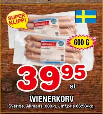 Nya Pulsen WIENERKORV erbjuda