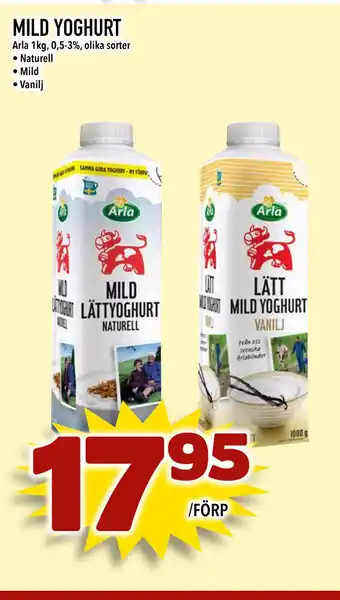 Supergrossen MILD YOGHURT erbjuda