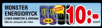 Nya Pulsen MONSTER ENERGIDRYCK erbjuda