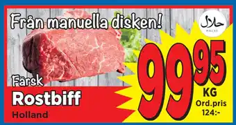 Supergrossen Rostbiff erbjuda