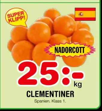 Nya Pulsen CLEMENTINER erbjuda