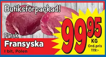 Supergrossen Fransyska erbjuda