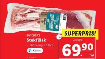 Lidl Stekfläsk erbjuda