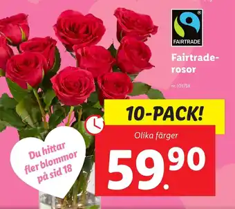 Lidl Fairtrade- rosor erbjuda