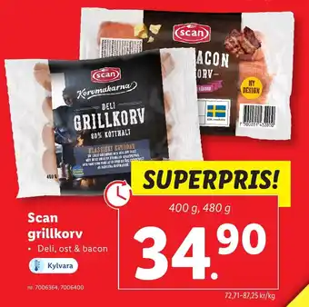 Lidl Scan grillkorv erbjuda