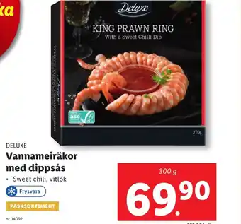 Lidl Vannameiräkor med dippsås erbjuda