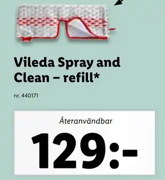 Lidl Vileda Spray and Clean - refill erbjuda
